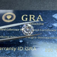 Lab moissanite diamond stone 5pcs 6.5mm IJ Color VVS1 Loose moissanite stone Engagement ring making