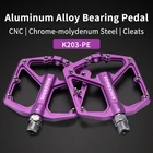 Педали для шоссейных велосипедов ROCKBROS MTB, из алюминиевого сплава, водонепроницаемые, герметичные, высокоскоростные подшипники, противоскользящие шипы, Аксессуары для велосипеда