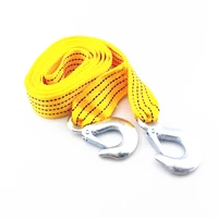 4m heavy duty 5 ton car tow cable towing pull rope strap hooks car rescue tool