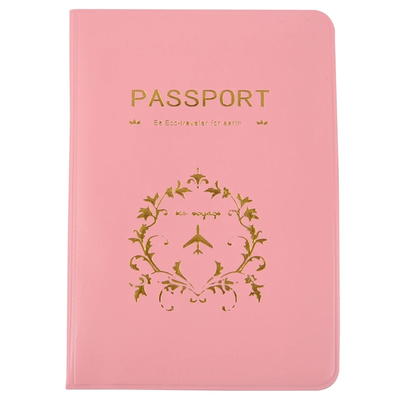 Органайзер чехол для паспорта бумажники подходят держатель розовый цветок