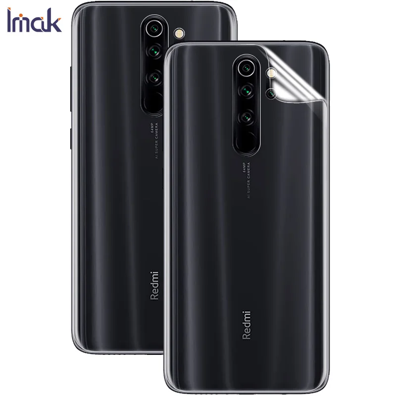 Imak Гидрогелевая пленка для Xiaomi Redmi Note 8 7 Pro задняя Передняя Задняя Защитная Прозрачная Олеофобная пленка