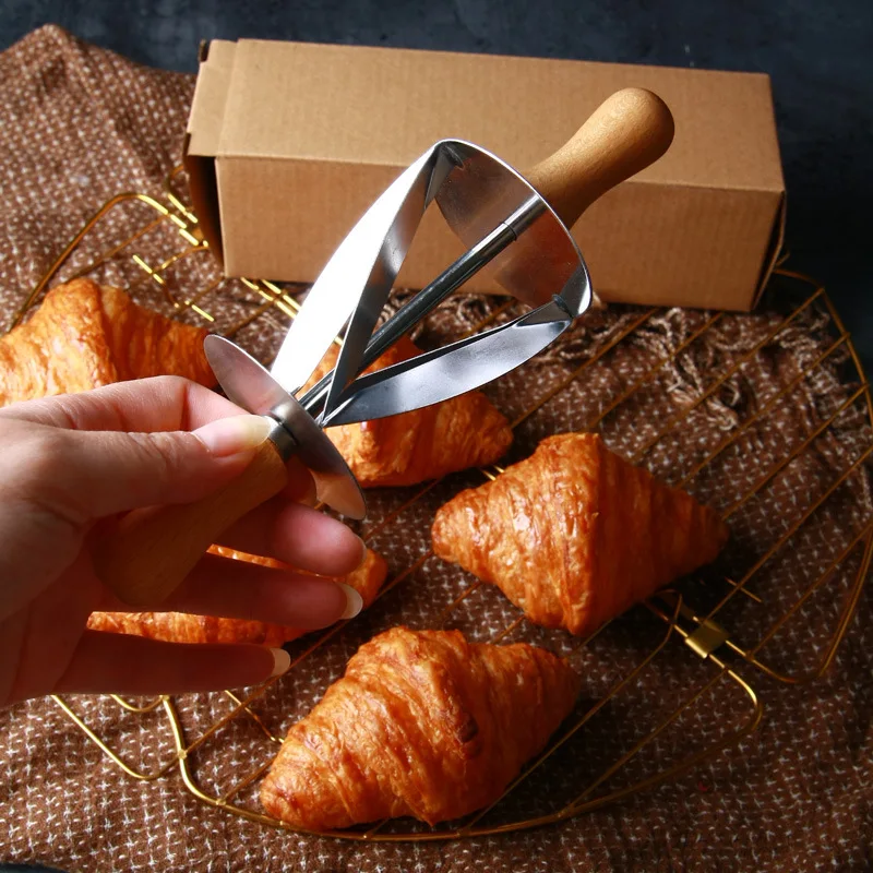 Рулетка из нержавеющей стали для изготовления Круассанов колесо хлеба нож теста
