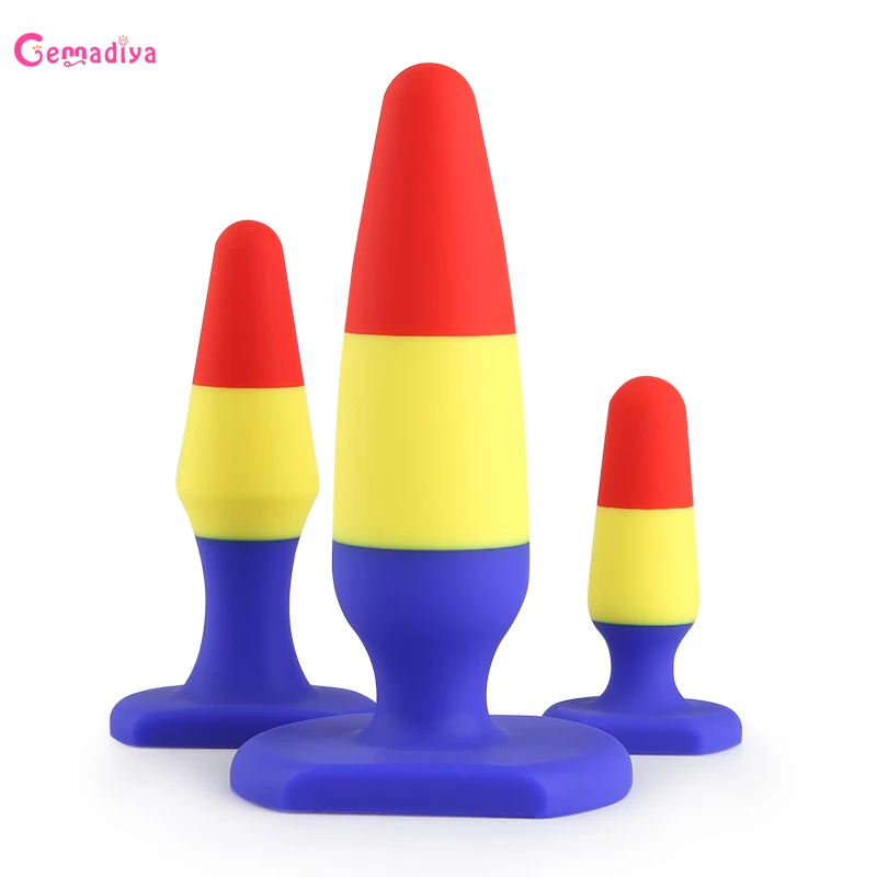 1 шт./компл. Силиконовые анальные пробки тренер большой попой шарики анальный