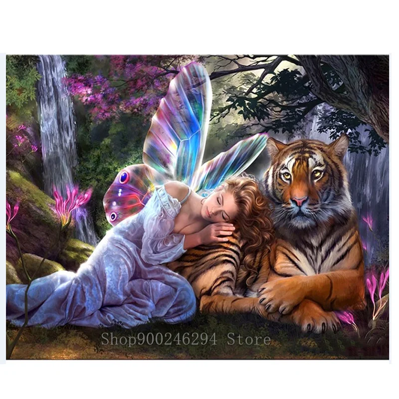 Набор для алмазной вышивки картина с квадратными и круглыми стразами 5D сделай