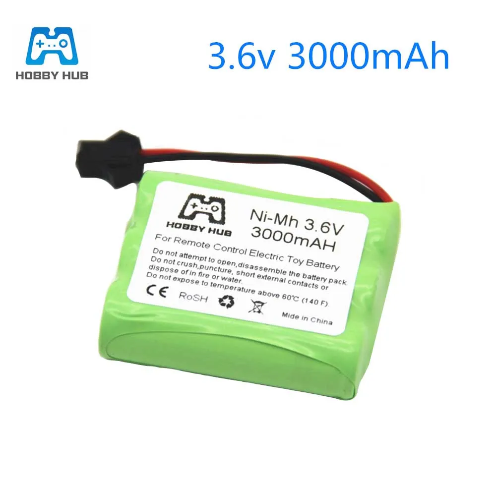 1/2/4x Ni-MH 3,6 в 3000 мА · ч аккумулятор несколько разъемов для радиоуправляемого автомобиля Игрушечная модель инструментов 3,6 В aa Размер nimh 3000 мА · ч