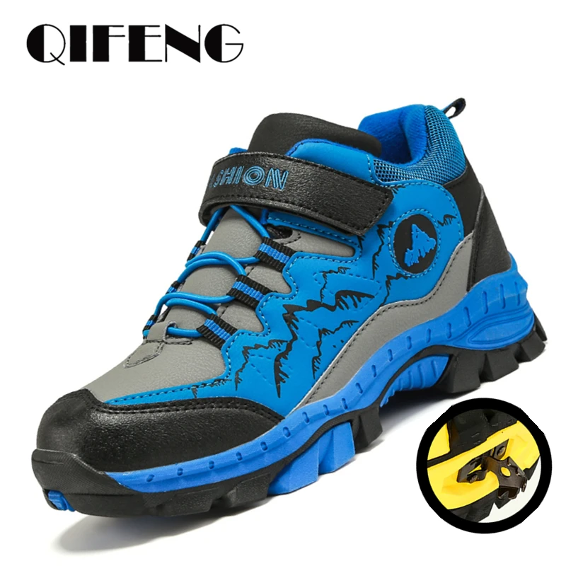 Массивные кроссовки обувь для мальчиков Детские тренировочные ботинки зимние