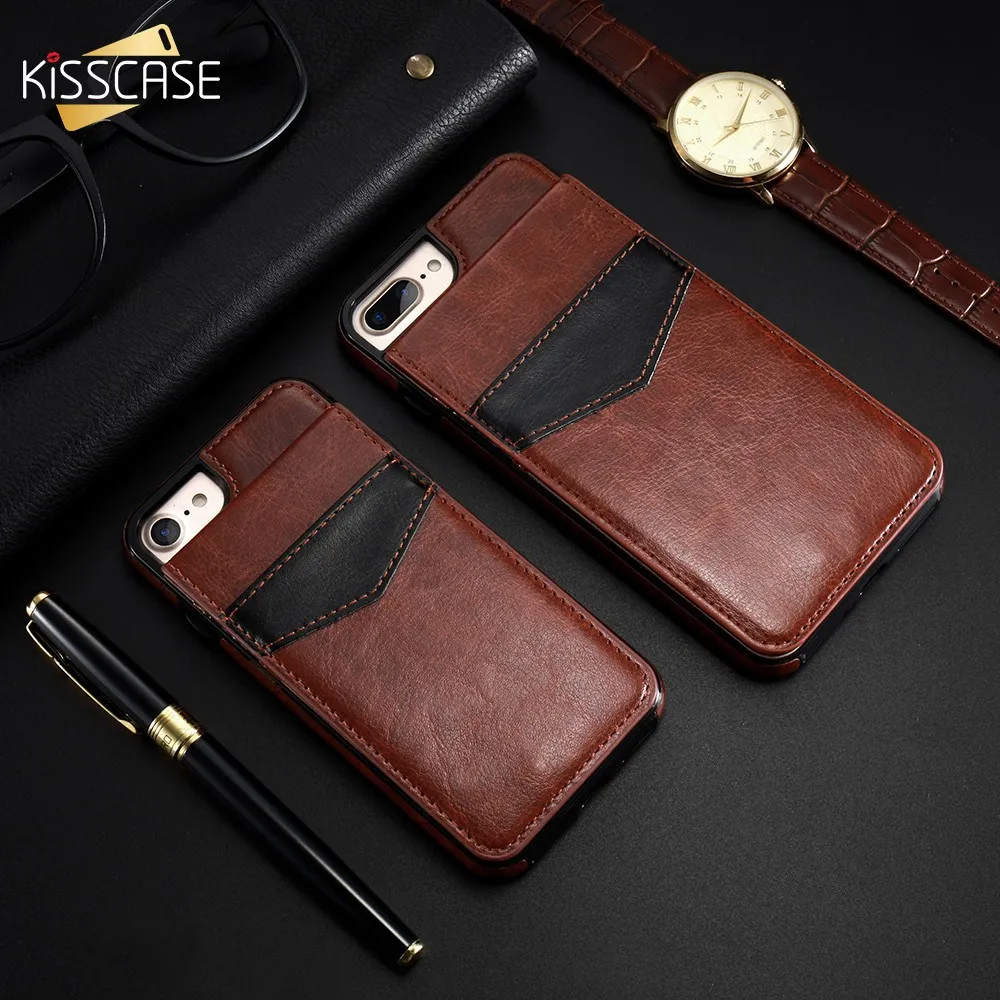 Чехол KISSCASE из искусственной кожи для телефона iPhone 12 11 Pro Max Mini чехлы с отделением
