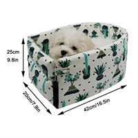 dog car carrier anti pet booster seat waterproof crate for car armrest