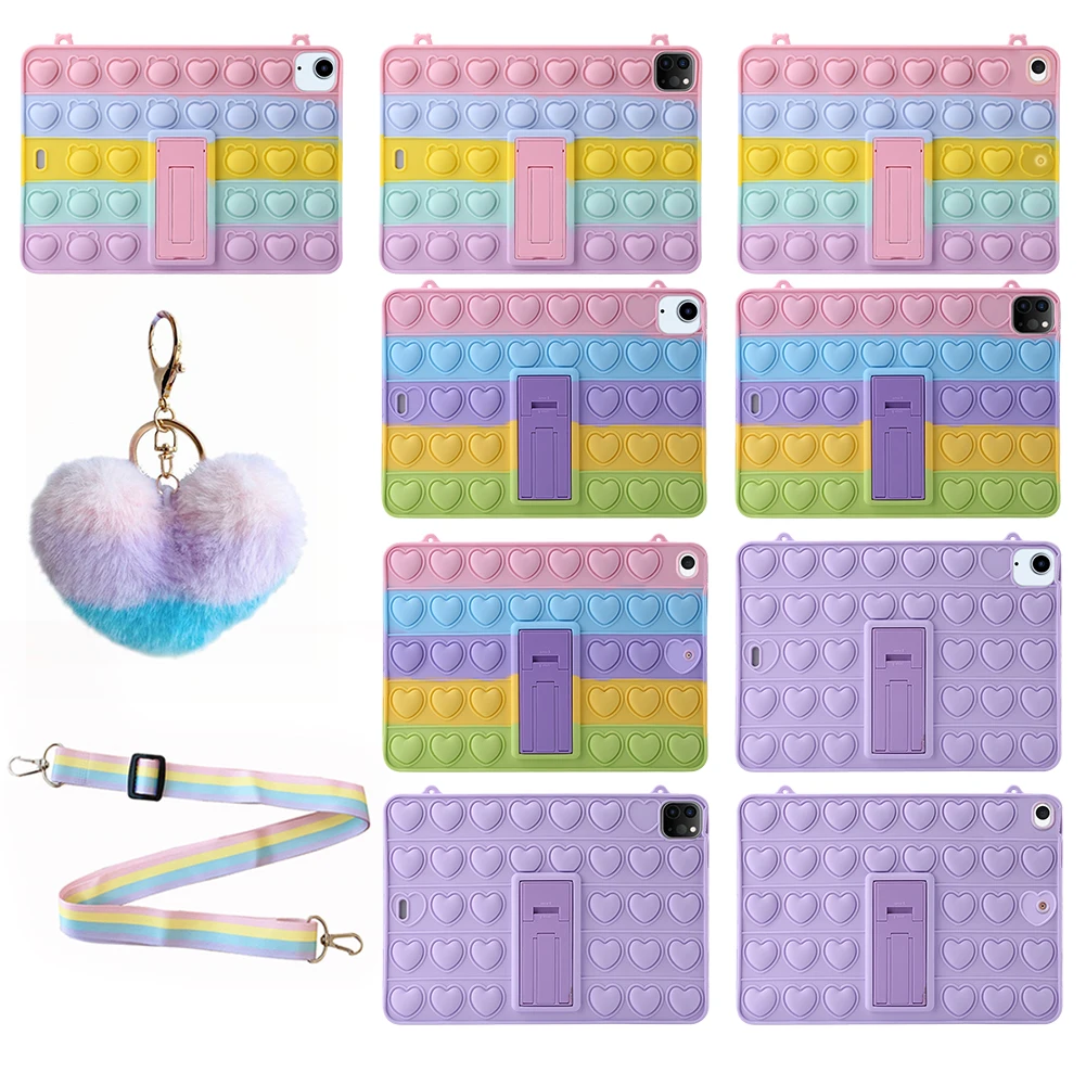 Силиконовая пузырьковая игрушка для детей снятия стресса чехол iPad декомпрессии