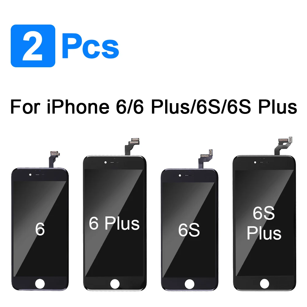 

2 шт., ЖК-дисплей для iPhone 6 6 Plus 6S 6S Plus
