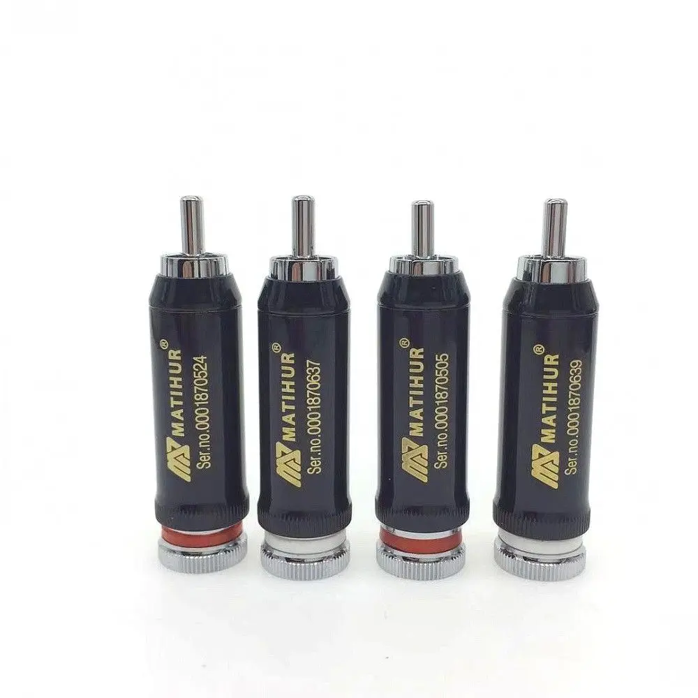 Высококачественный медный родиевый RCA штекер высокого качества сварочный