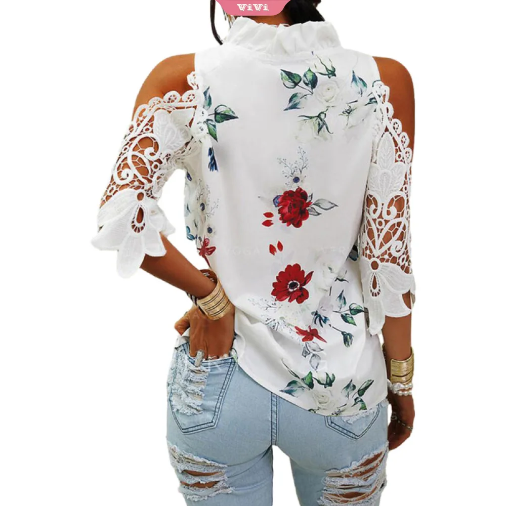 2021 Сексуальная Женская кружевная ажурная блузка без бретелек женские топы с