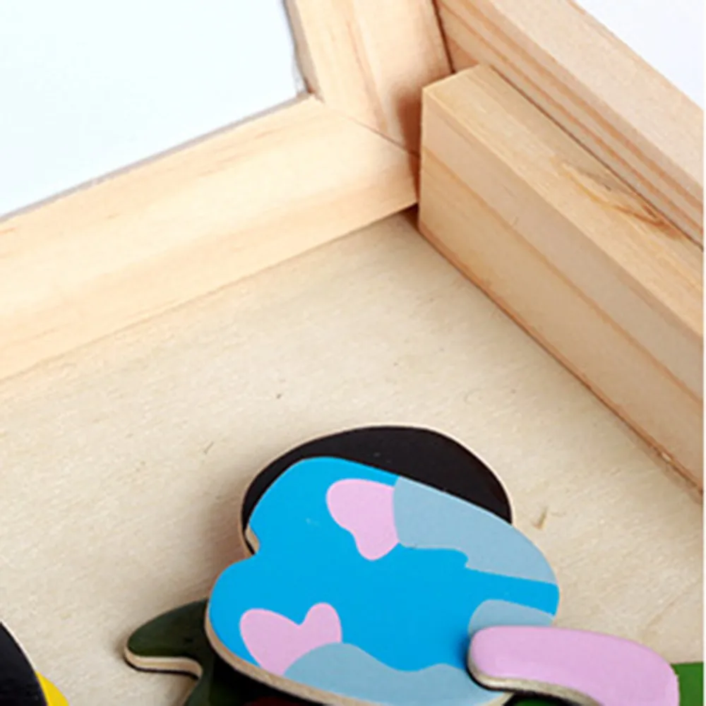 Мультяшный/городской дорожный пазл DIY деревянные игрушки 3D Магнитные игры для