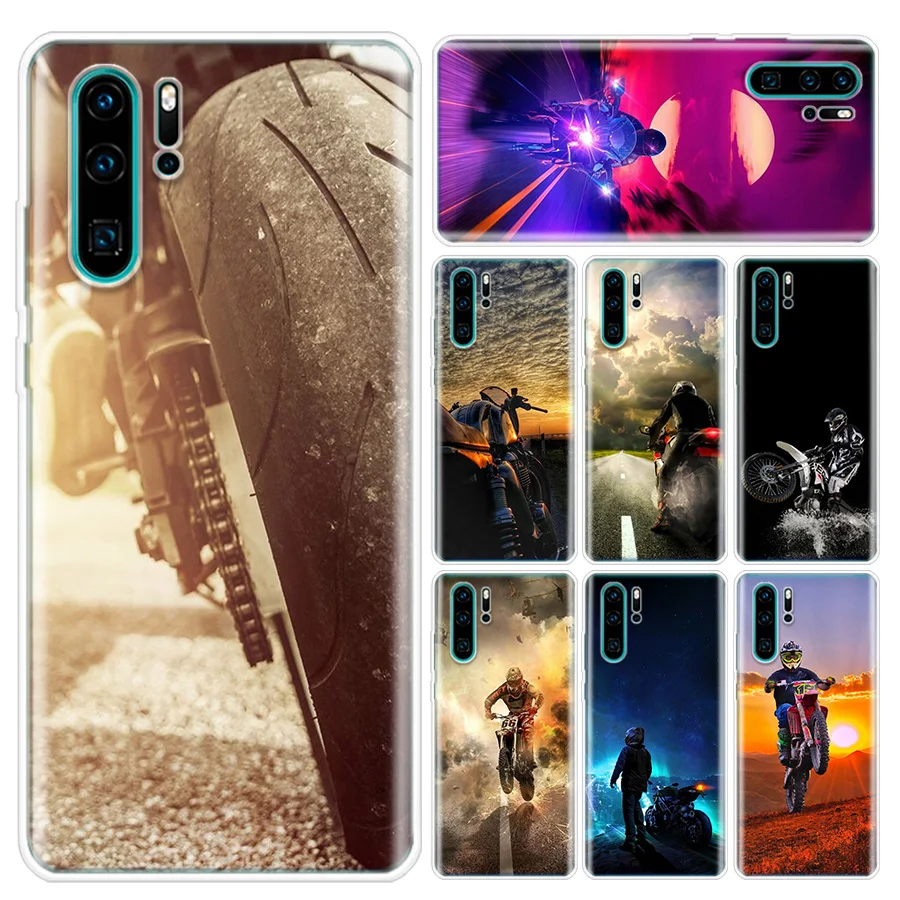 Чехол для телефона Moto мотокросса Huawei P10 P20 P30 P40 Lite Pro P30Lite Mate 20 P SMART Z 2018 2019 | Мобильные