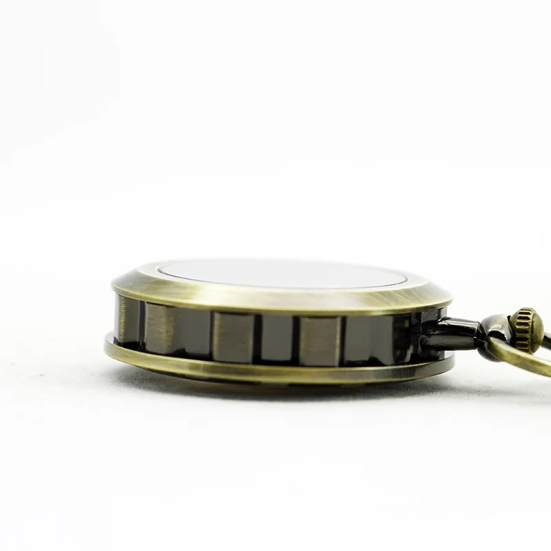 Antique Gear Steampunk Style Mechanical Pocket Watch Antique Bronze Fob Chain Manual Winding Watch Men's and Women's Gifts