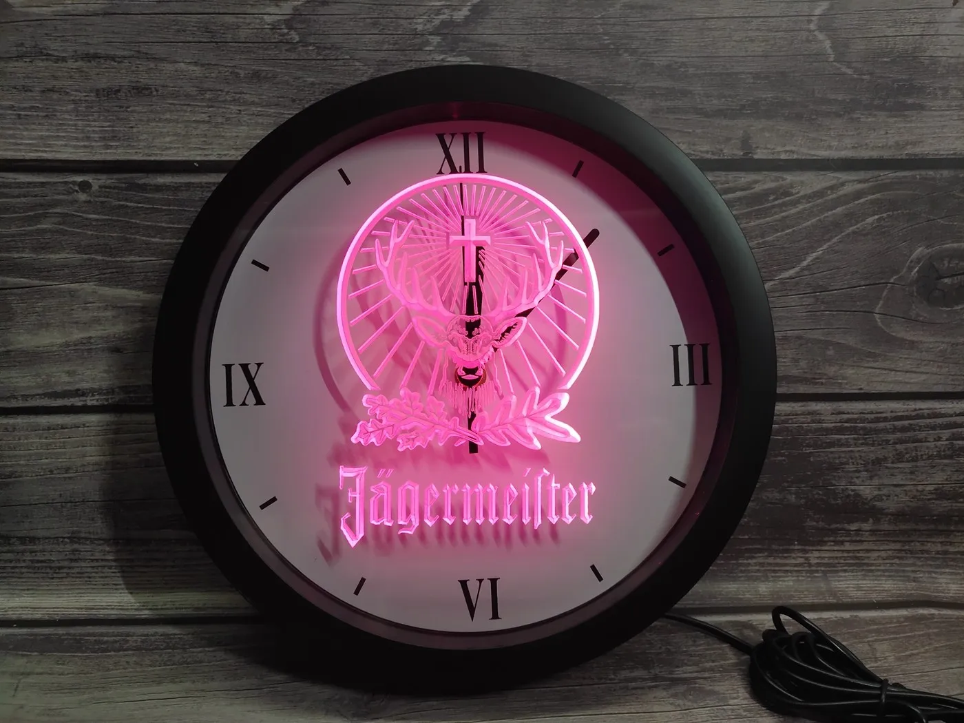 0r001 приложение Jagermeister Rgb светодиодные неоновые вывески настенные часы | Дом и сад