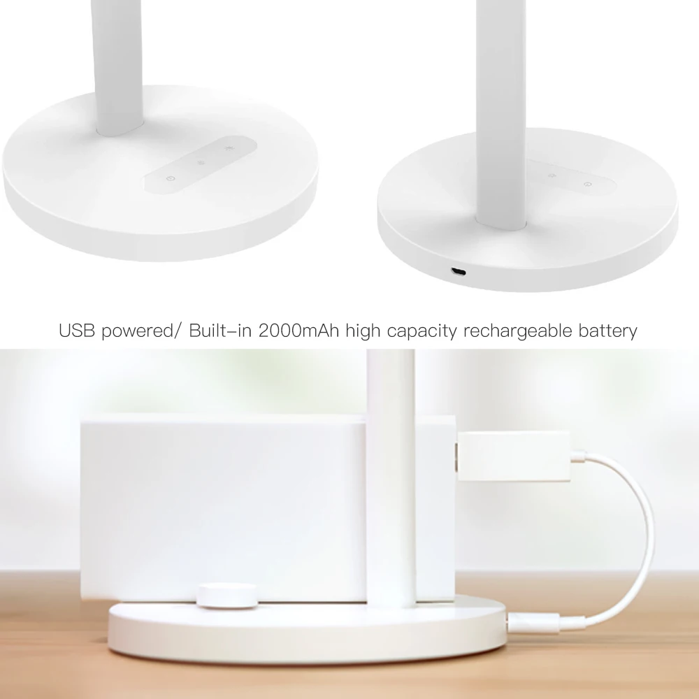 Yeelight 5 Вт 60 Светодиодный настольный светильник Сенсорное сенсорное управление 5 уровней яркость регулируемая диммируемая цветная настольная лампа для Xiaomi