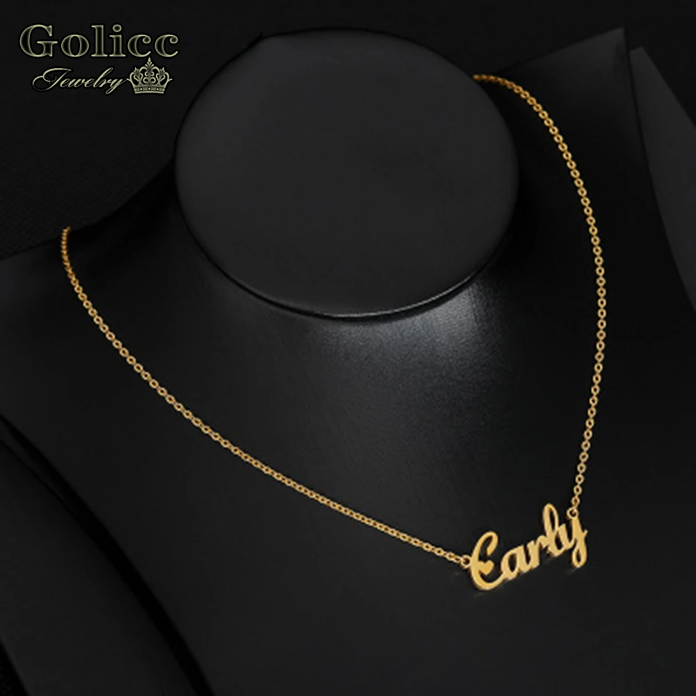Ожерелья Golicc с именем индивидуальные ожерелья Индивидуальные ювелирные изделия