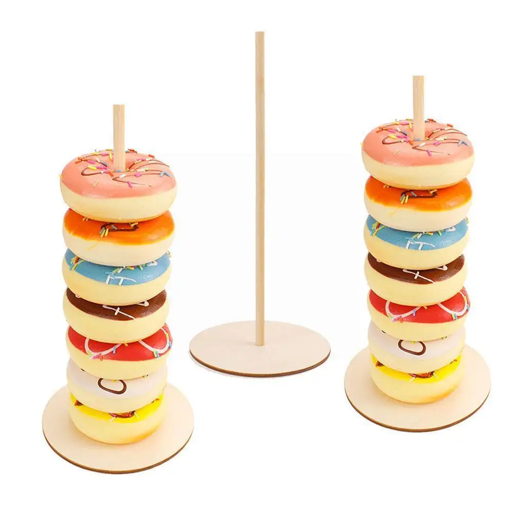 

Wedding Decoration Donuts Wall Stand Wooden Holds Dessert Birthday For Wedding Supplies Baby Decor Table 2021 Party Stand H I3F6