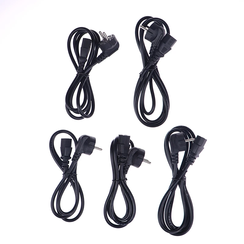 

1 шт. Удлинительный кабель европейского стандарта, адаптер питания, 1,2 м, 1,5 м, 1,8 м, кабель электропитания, штепсельная вилка, кабель питания