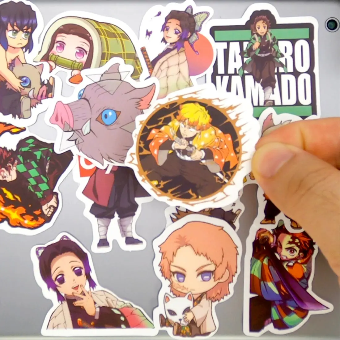 

50pcs Demon Slayer Anime Kawaii Scrapbooking Phone Laptop Car Stickers Pack for DIY Bike Notebooks Luggage Case Cartoon Sticker