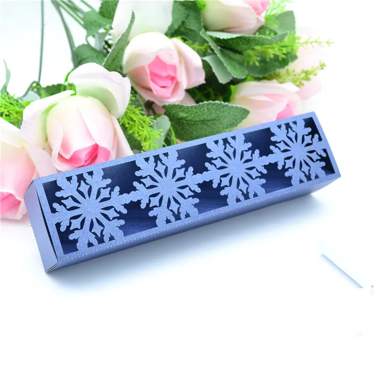 7 дюймов Высокое качество лазерной резки снежинки коробки для свадебного