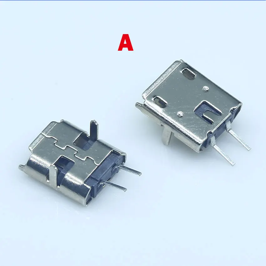 

10 шт. Micro Usb 2-контактный 90/180 градусов B Тип гнездовой разъем для мобильного телефона Разъем Micro Usb 2-контактный разъем для зарядки