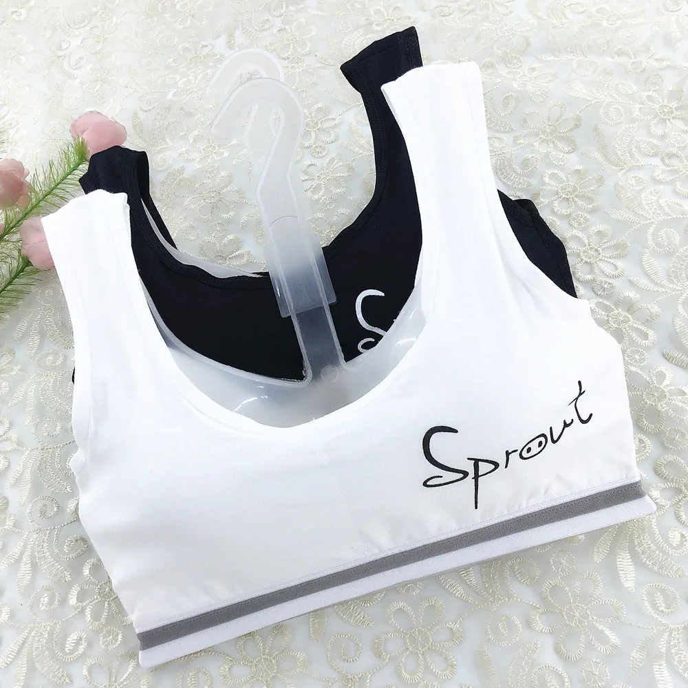 Бюстгальтер хлопковый с широкими бретелями и принтом для девочек | Детская