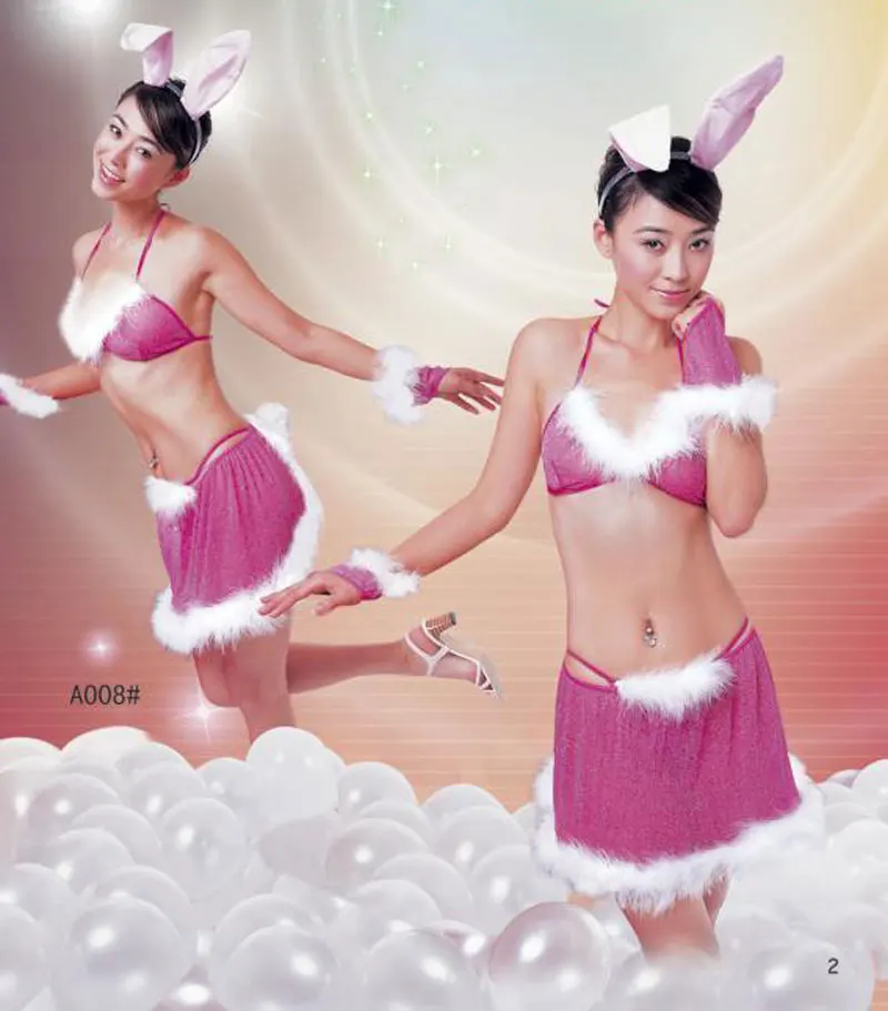 

Sexy Cute Hot Flirty Bunny Play girl Bunny Ears Costume Rabbit Cosplay Christmas Fancy Dress Xmas Party Outfit JD008