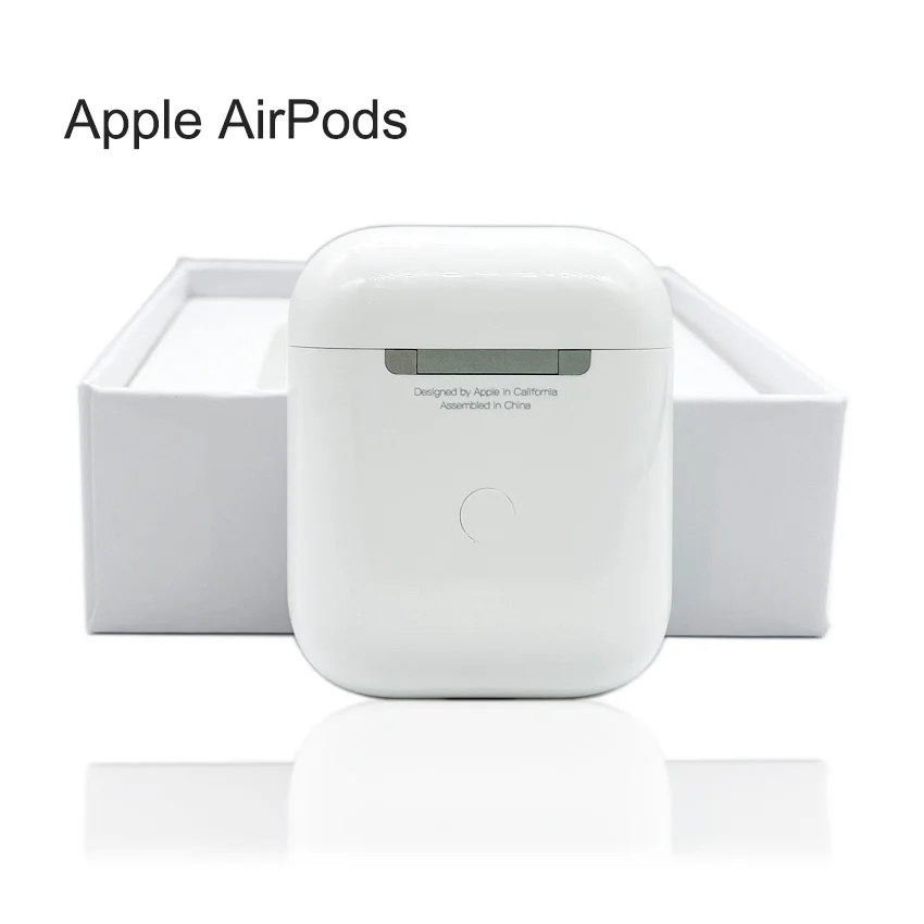

APPLE AirPods 2nd Charging Case Bluetooth Earphone Wireless Bass Earbuds Tones Connect Siri for iPhone iPad Mac Watch