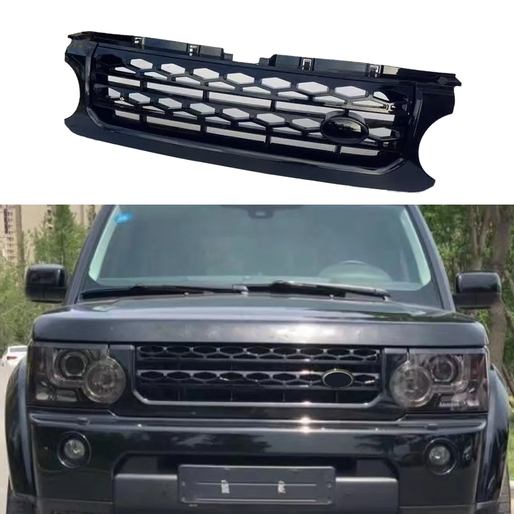 

For Discovery 4 Front Grill LR4 L319 2010 2011 2012 2013 Car Racing Grille Grills Mesh Bumper Grilles Cover Tuning Air Side Vent