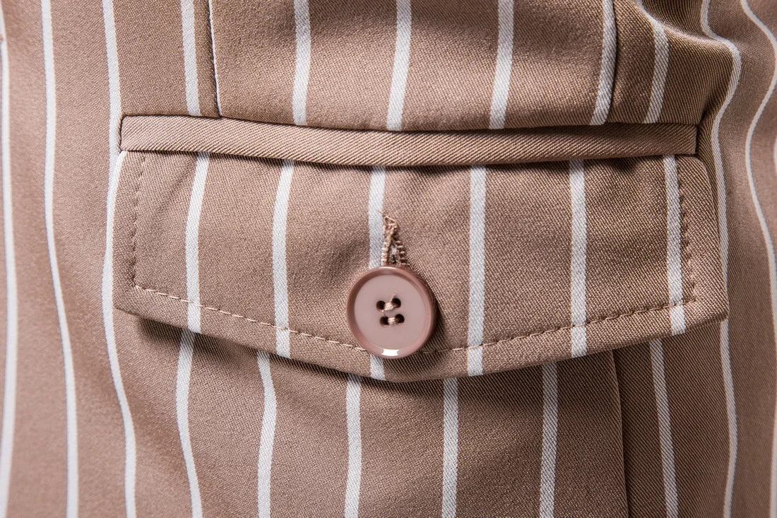 

Men Slim Suit Jacket Fit Fashion New Plover Jacket with Two Buttons Single West British Top Coat