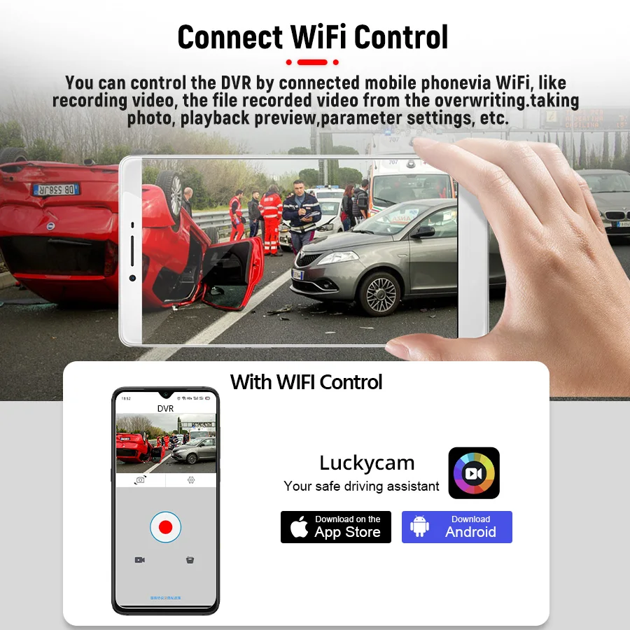 E ACE B44 Автомобильная камера 4K видеорегистратор GPS трек WiFi Автомобильный Dashcam Sony