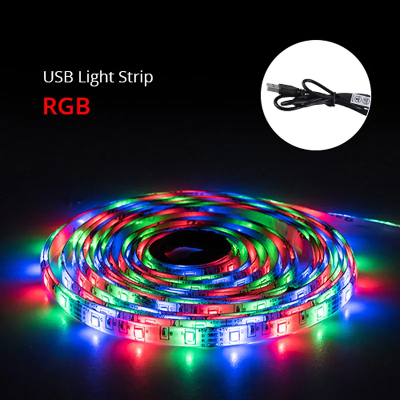 No sensor RGB Ручной датчик развертки 5 В USB Светодиодная лента светильник RGB Диодная лента умный переключатель Светодиодная лента для шкафа ТВ ПОДСВЕТКА кухня украшение дома - Испускаемый цвет: No sensor RGB