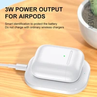 3w wireless charger for airpods2airpods pro qi wireless charging station for apple bluetooth earbuds