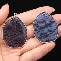 natural stone quartzs agates pendants plated big water drop onyx pendant for jewelry making diy women necklace earring