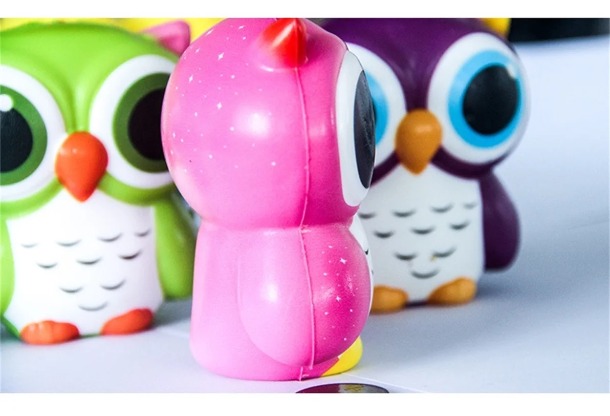 Children's Foam Toy Owl Decompression Toy Simulation Model Slow Rebound Toy enlarge