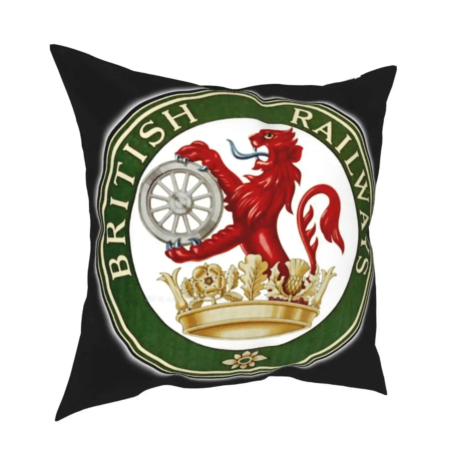 Британские железные дороги. Тренировочные зрители Br Sign дизайн 1956 Наволочка Rail