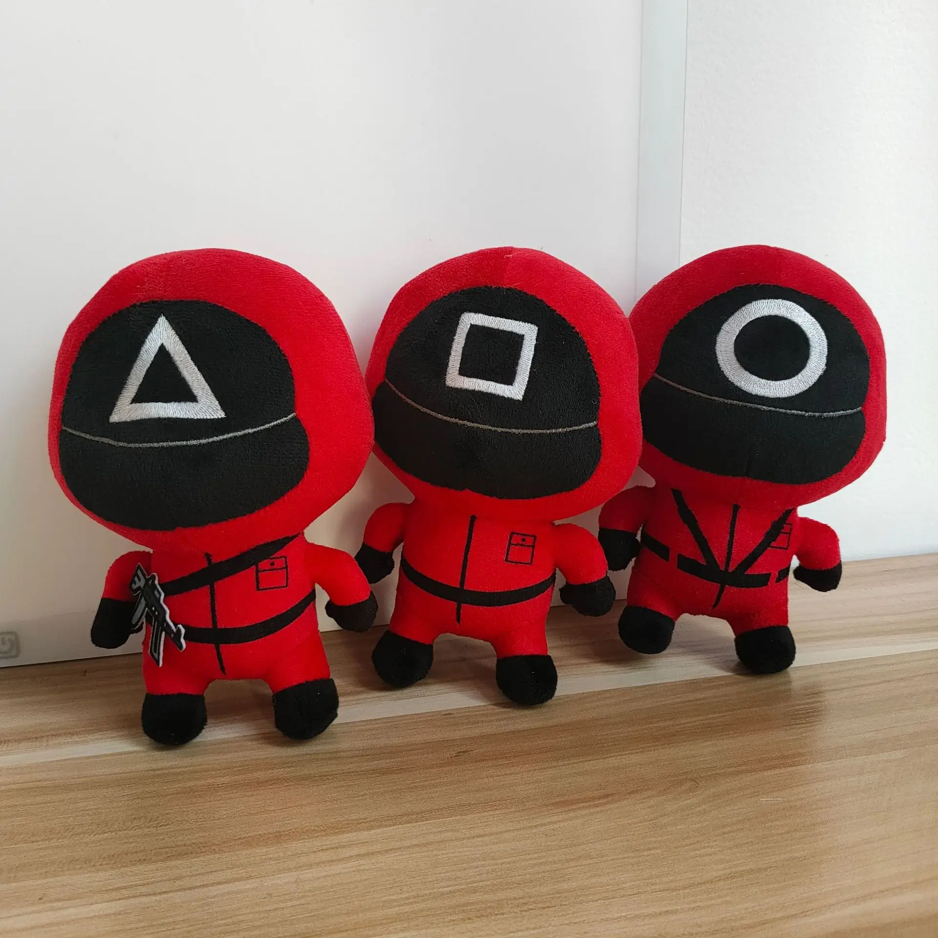 

Squid Game Plush Toy Kawaii Peluche Stuffed Doll Korean Squid Game Character Red Clothes Toys Halloween Christmas Kids Gifts
