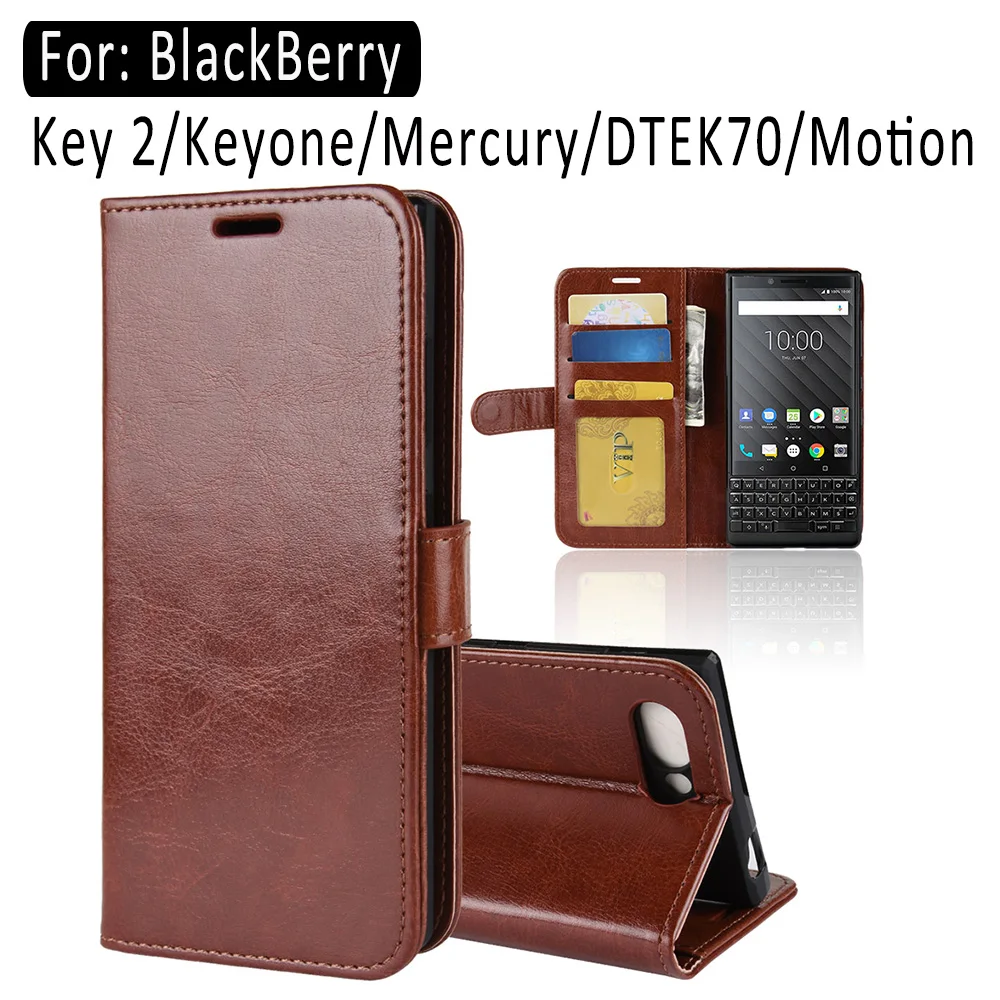 Чехол с отделением для карт флип кошелек чехол BlackBerry Key 2 Keyone Mercury motion кожаный из
