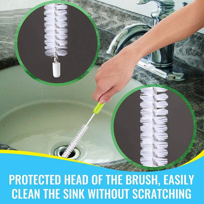 

5Pcs Handle Cleaning Brush For Bottle Cup Pipe Bong Washing Sports Water Bottle Glass Tube Kitchen Cleaner Accessories Tools