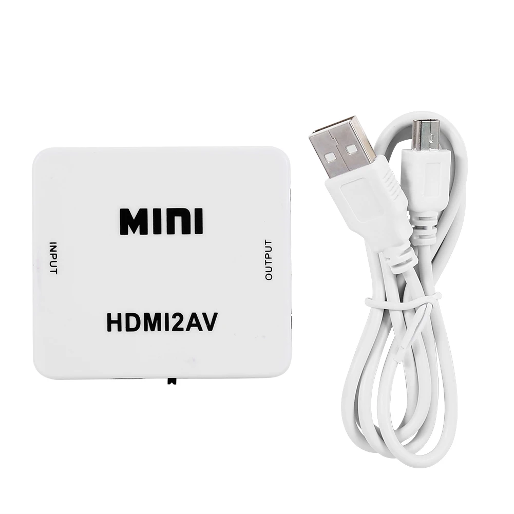 SOONHUA Цифровой HDMI к RCA Композитный Видео Аудио AV CVBS конвертер адаптер Mini сигнала