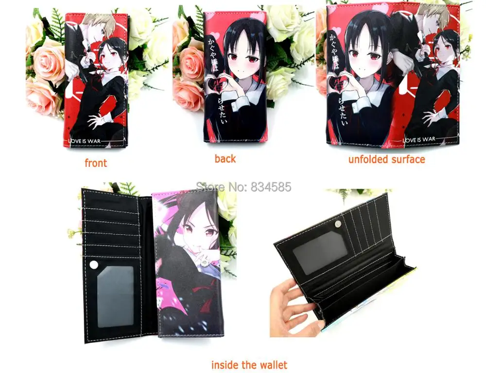 Аниме Kaguya-sama: Love is War Длинный кошелек Shinomiya Kaguya клатч кошелек