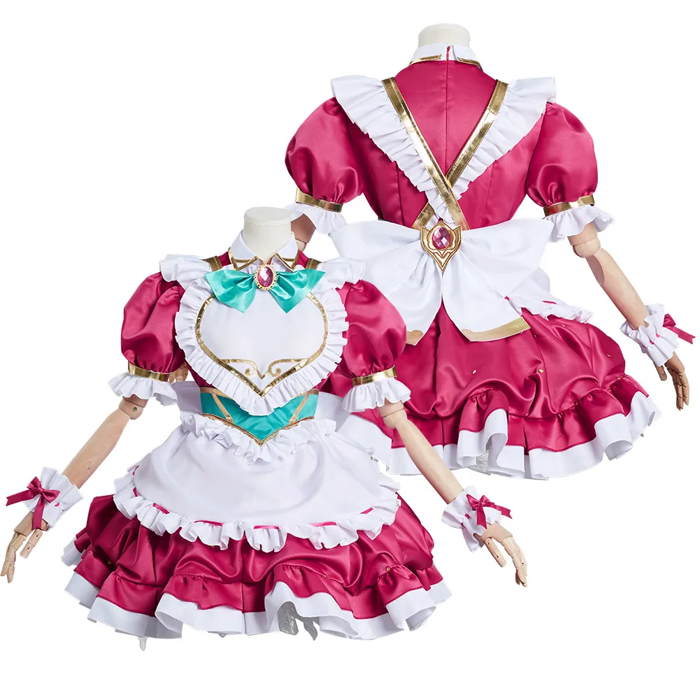 

LoL Sivir Cosplay Costume Harajuku Lolita Dress Outfits Halloween Carnival Maid Uniform Suit