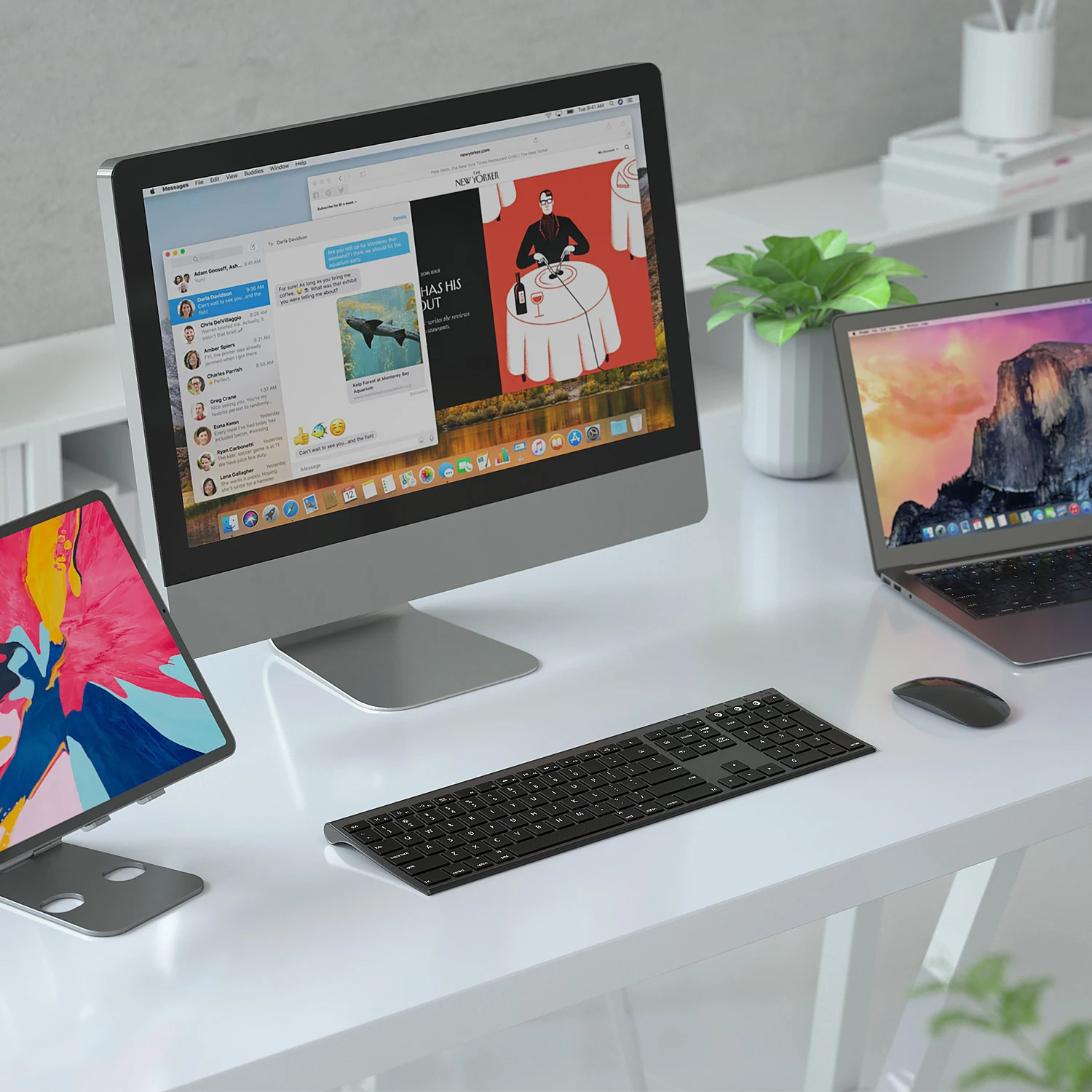 Многофункциональная Bluetooth-клавиатура Jelly Comb для MacBook Pro Air Mac iPhone iPad Mini Новинка |