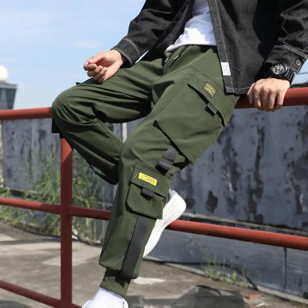 

Streetwear Mens Hip Hop Jogging Pants Casual Men Trousers Big Size Loose Sweatpants Male 2021 New Multi Pocket Harem Pants