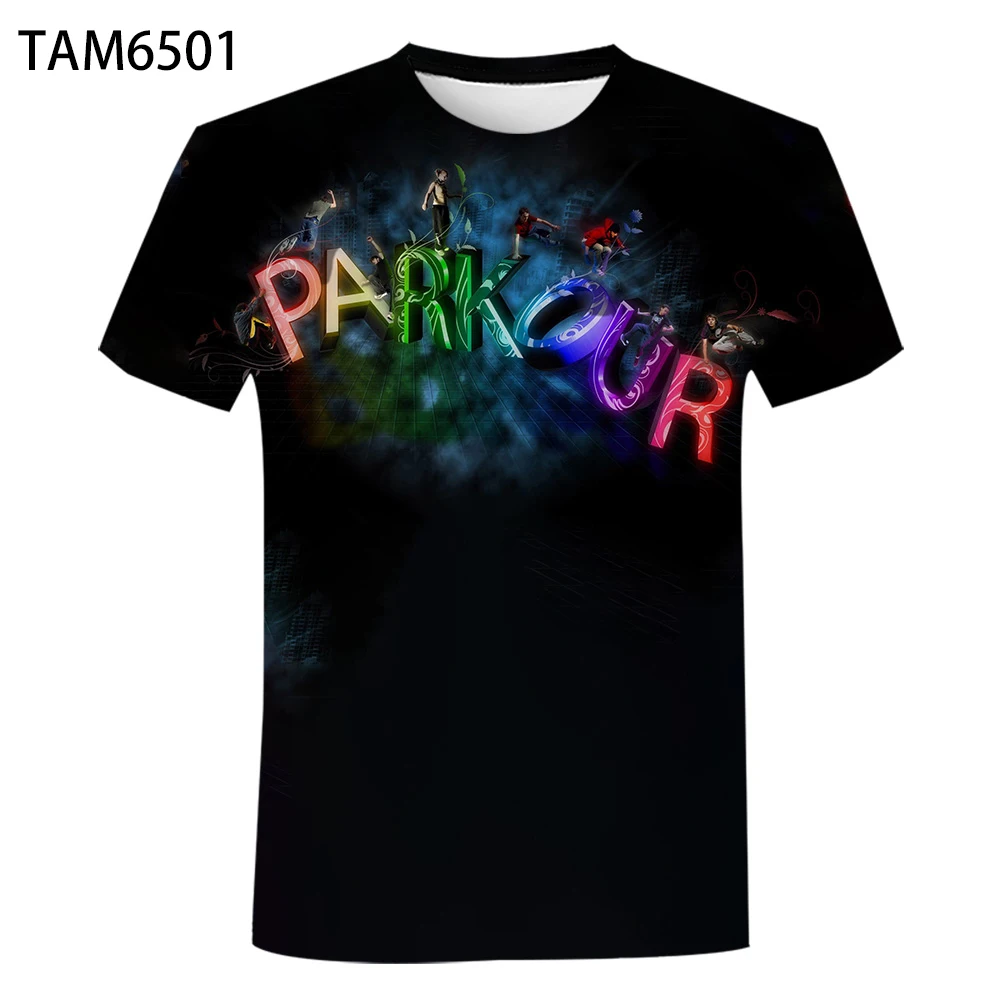 Новинка 2021 летняя Мужская парка игровая футболка с принтом коротким рукавом для