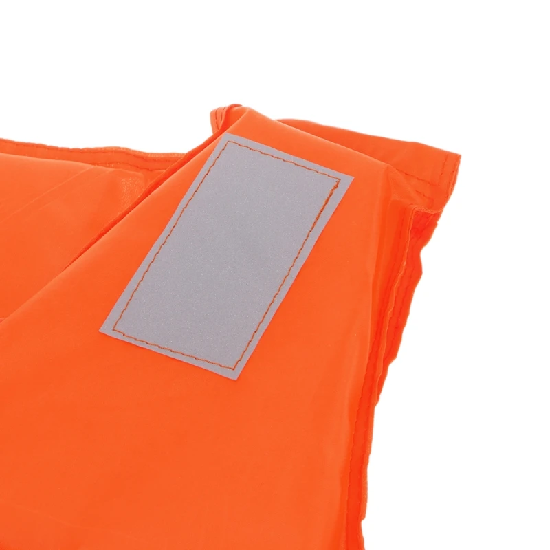 

652D New Orange Adult Foam Flotation Drifting Swimming Life Jacket Vest With Whistle
