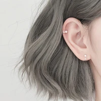 sweet simple style silver color star earring meteor temperament no ear hole ear clip on earring for girl women jewelry