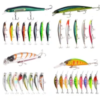 56810pcs luya minnow fishing lures 7 523g 10cm submerged long throw floatin bait 3d fish swimbait artificial spinning tackle